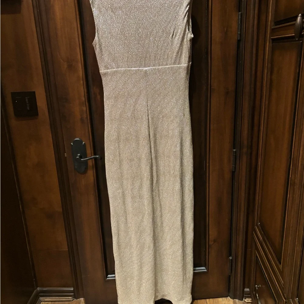 Lauren Ralph Lauren Shimmering Gold Maxi Dress - Picture 2 of 6